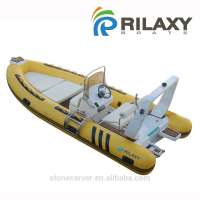 Rilaxy Double layer GRP hull Rigid Inflatable Boat with ORCA hypalon tube, CE certificated Rilaxy 16ft 4.8m RIB boat RIB 480 D