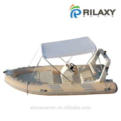 Rilaxy 16ft 4.8m RIB boat RIB480D 2015 Popular Double layer FRP hull Rigid Inflatable Boat, CE certificated