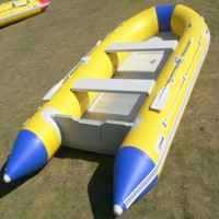 CE Approved inflatable Plastic Rowing Boat